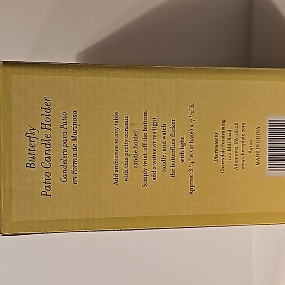 Butterfly Patio Candle Holder - Picture 2 of 5